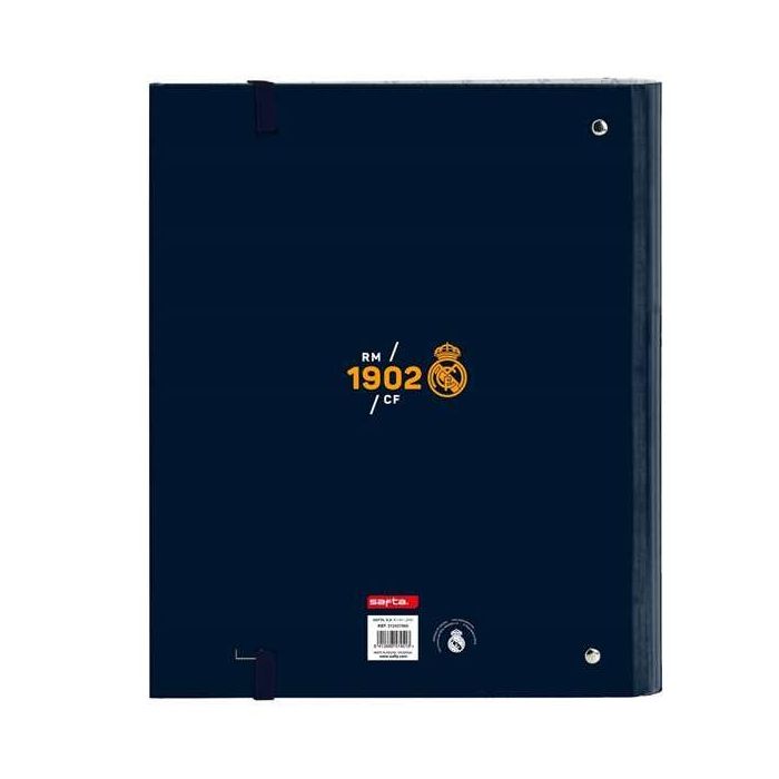 Carpeta Con Recambio Safta Din A4 Tapa Forrada 100 H 60 gr Cuadro 5 mm Con Goma Y 5 Separadores Real Madrid 2 3 Carpeta Con Recambio Safta Din A4 Tapa Forrada 100 H 60 gr Cuadro 5 mm Con Goma Y 5 Separadores Real Madrid 2 3