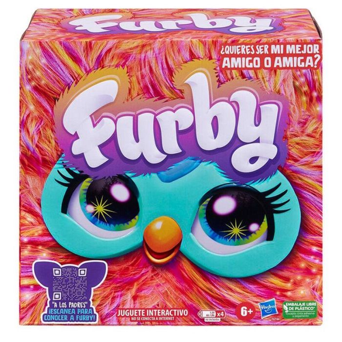 Hasbro Furby Naranja Coral - Juguete Interactivo con Reconocimiento de Voz, Modos de Juego y Lenguaje Humano 5