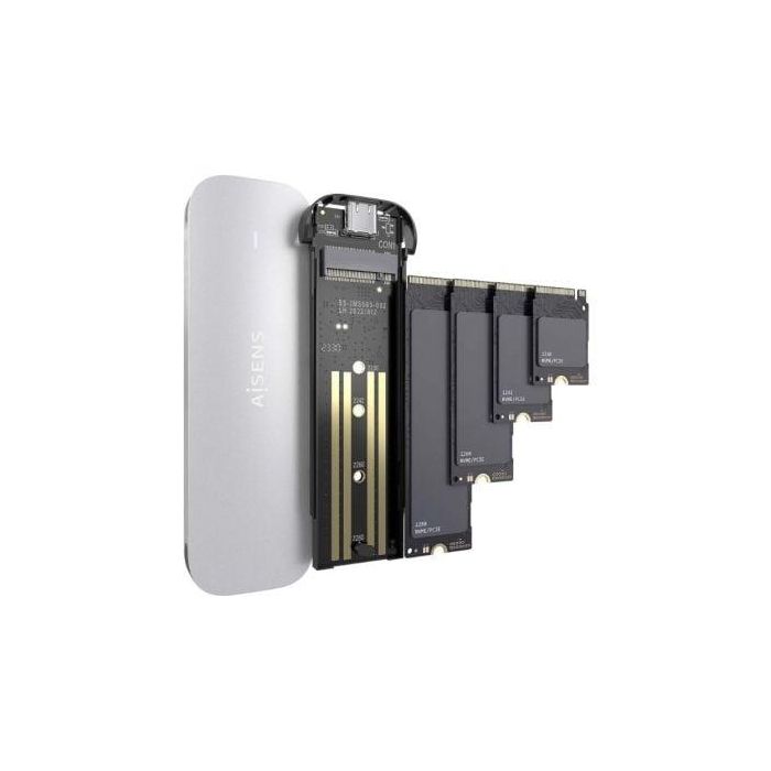 AISENS - CAJA EXTERNA M.2 (NGFF) ASM2-025SL NVMe A USB3.2 GEN2, PLATA 2 AISENS - CAJA EXTERNA M.2 (NGFF) ASM2-025SL NVMe A USB3.2 GEN2, PLATA 2