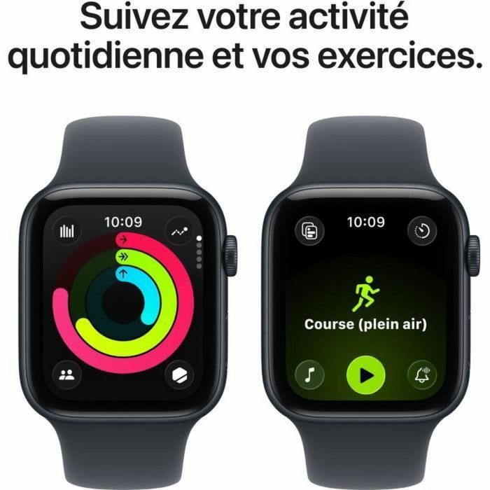 Apple Watch SE 3nd generation 44mm Aluminio Negro (Correa Deportiva Negra) M/L GPS OLED Táctil 64GB watchOS 10