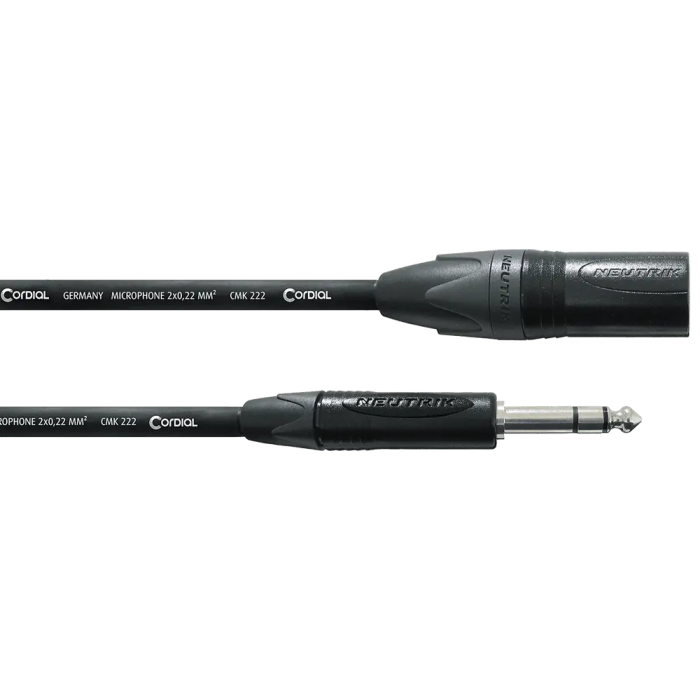 Cordial Cable de Audio Jack Estéreo/XLR Macho de 2,5 M 0 Cordial Cable de Audio Jack Estéreo/XLR Macho de 2,5 M 0