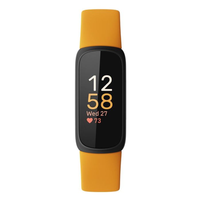 Fitbit Inspire 3 Pulsera de Actividad y Bienestar con Monitoreo de Frecuencia Cardíaca, Estrés y Sueño Negro/Morning Glow Fitbit Inspire 3 Pulsera de Actividad y Bienestar con Monitoreo de Frecuencia Cardíaca, Estrés y Sueño Negro/Morning Glow