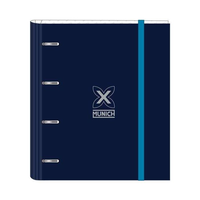 Carpeta de anillas Munich Nautic Azul marino 27 x 32 x 3.5 cm Carpeta de anillas Munich Nautic Azul marino 27 x 32 x 3.5 cm