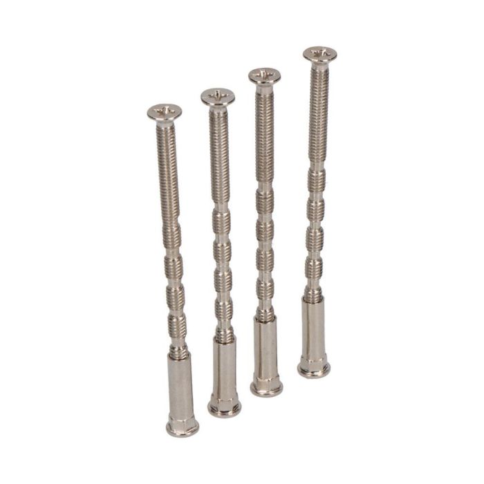 Edm Tornillo pasante multicorte Trn02 M4 x 75 mm níquel satinado, 4 uds Edm Tornillo pasante multicorte Trn02 M4 x 75 mm níquel satinado, 4 uds