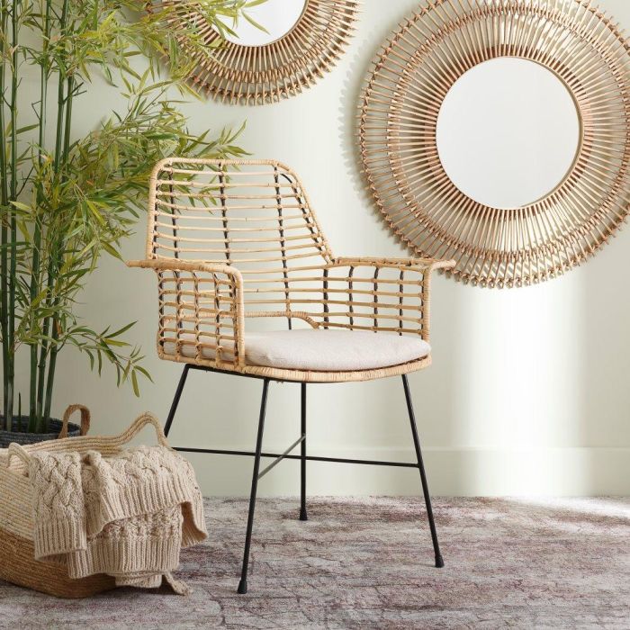 Silla Natural-Negro 65 X 55 X 86 cm