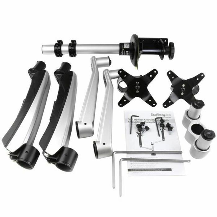 Soporte de Mesa para Pantalla Startech ARMDUAL30 Plata Negro/Plateado 30" 6 Soporte de Mesa para Pantalla Startech ARMDUAL30 Plata Negro/Plateado 30" 6