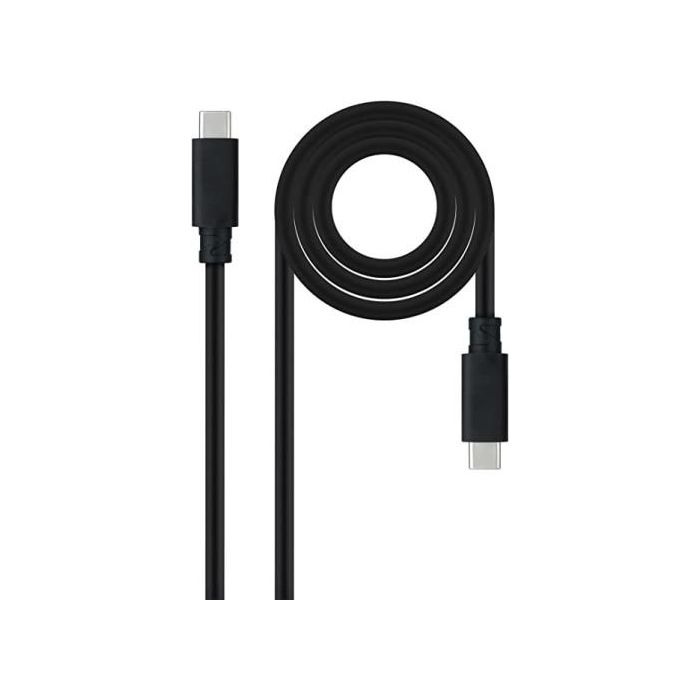 Nano Cable 10.01.4102 Cable USB 3.1 Tipo-C Macho a Macho, Soporta 100W y 10Gbps, 2 Metros, Negro Nano Cable 10.01.4102 Cable USB 3.1 Tipo-C Macho a Macho, Soporta 100W y 10Gbps, 2 Metros, Negro