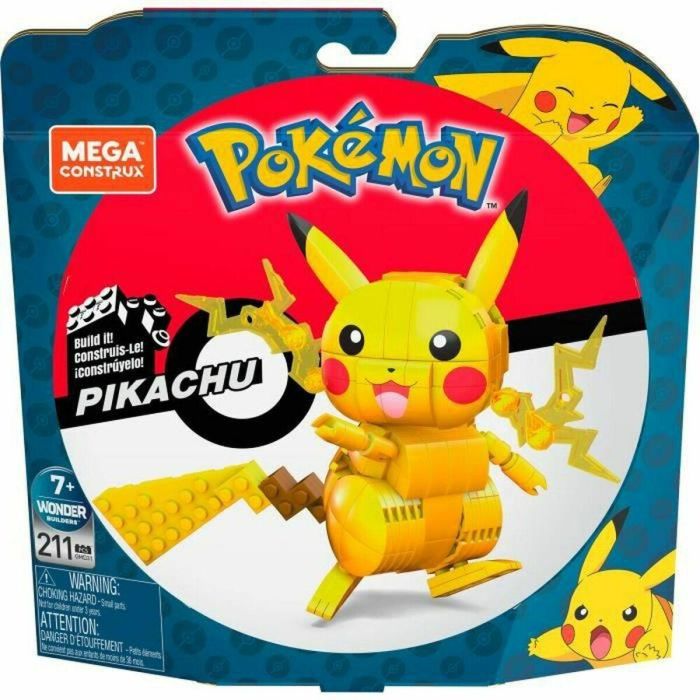 MEGA CONSTRUX Pokémon Pikachu Figura de Construcción Articulada 10 cm - 6 años y +