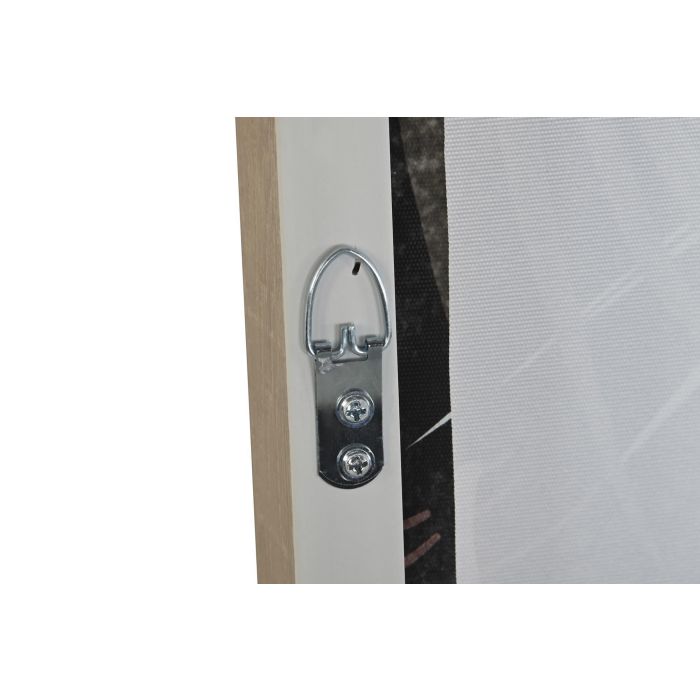 DKD Home Decor Cuadro Tropical Negro Multicolor Hojas Lienzo Ps 4.5 x 123 x 83 cm (2 Unidades) 3