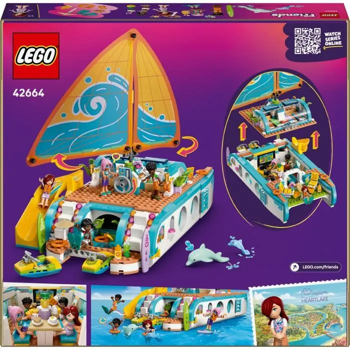 LEGO 42664 Aventura en Barco Juego Creativo para Niñas de 8 Años con Delfines 5