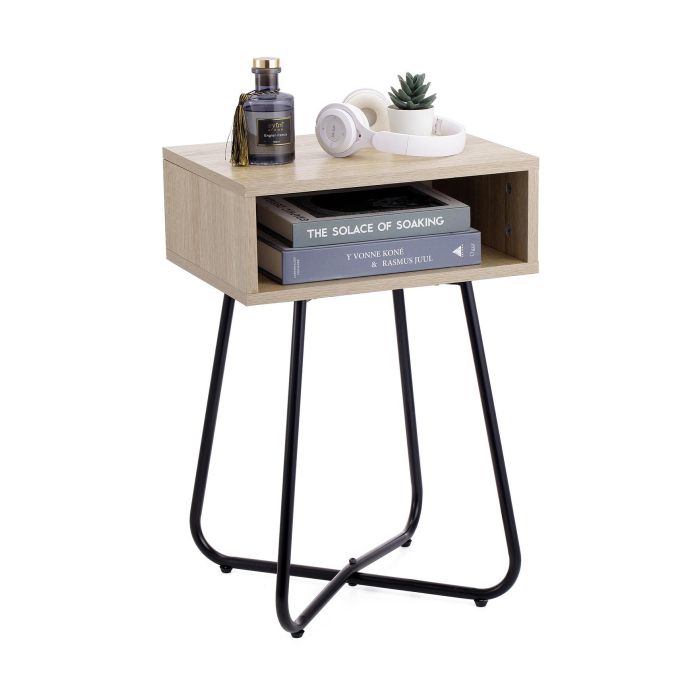 Mesita Auxiliar Met-Madera 40X34X60 Moblekit (3 Unidades) 2 Mesita Auxiliar Met-Madera 40X34X60 Moblekit (3 Unidades) 2