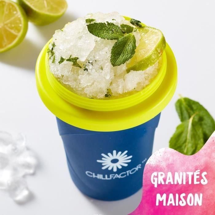 Taza de granizado Chillfactor - Bandai - Color aleatorio azul, rosa o verde - suministrada con pajita 1 Taza de granizado Chillfactor - Bandai - Color aleatorio azul, rosa o verde - suministrada con pajita 1