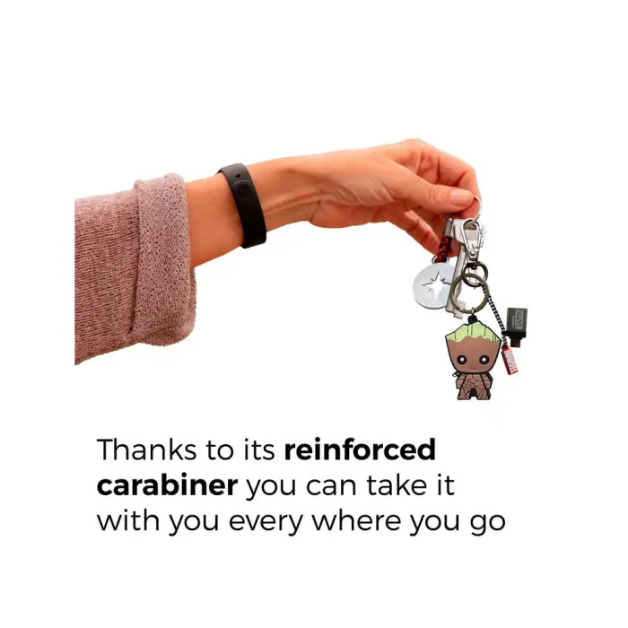 Wondee Memoria USB 32GB Groot Llavero con Adaptador USB C Compatible Windows/macOS/Linux 7