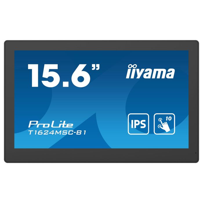 IIYAMA T1624MSC-B1 39.5cm (15.6") Full HD LED IPS Pantalla Táctil 10 Puntos 1920x1080 25ms 450cd/m² Negro IIYAMA T1624MSC-B1 39.5cm (15.6") Full HD LED IPS Pantalla Táctil 10 Puntos 1920x1080 25ms 450cd/m² Negro