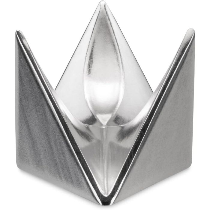 Alessi ROOST AGO01 Pareja de Hueveras de Aluminio Pulido Efecto Espejo Diseñadas por Adam Goodrum