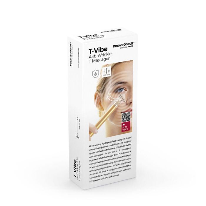 Masajeador Rejuvenecedor Facial de Alta Frecuencia T-Vibe InnovaGoods 1 Masajeador Rejuvenecedor Facial de Alta Frecuencia T-Vibe InnovaGoods 1