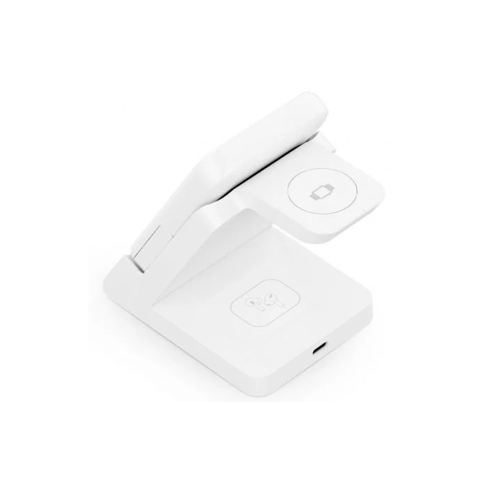 AISENS ASCH-15W4WC063-W Cargador Inalámbrico 15W con Power Bank 5000mAh para Smartphone, Apple Watch y Auriculares, Blanco 3