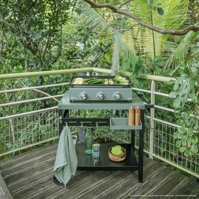 Livoo Carrito para plancha GS167V Verde / Negro