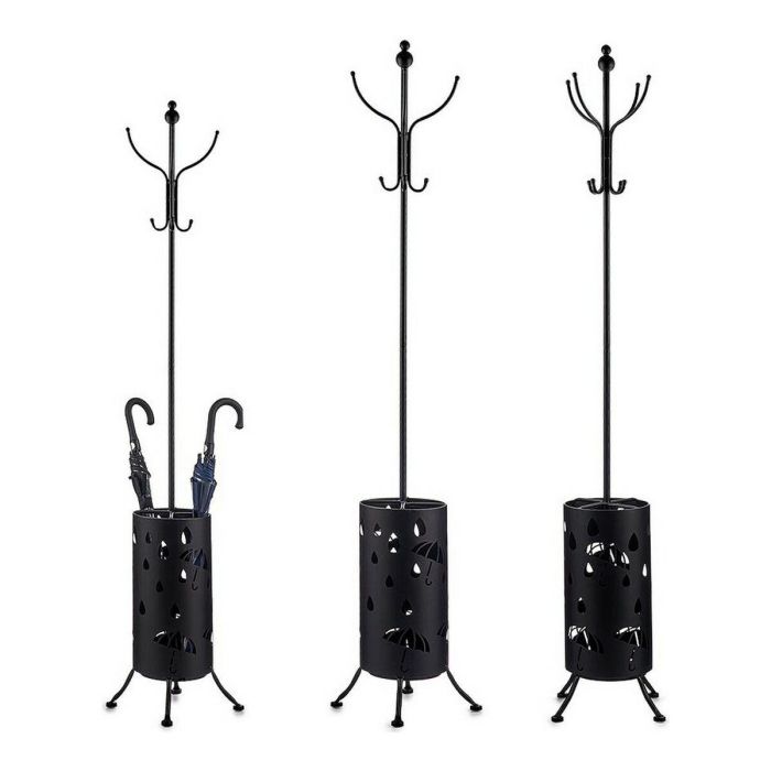Perchero Gift Decor J7202609-A J7202609-A Negro Metal 44 x 185 x 44 cm Paragüero 1