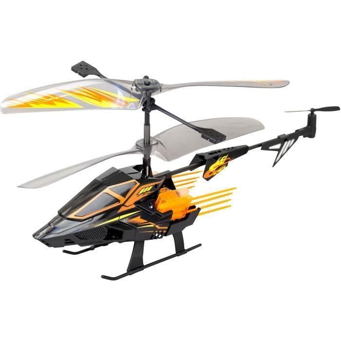 Helicóptero teledirigido - FLYBOTIC - Helico Hover Blast - 23 cm - naranja y negro - 8 años 2