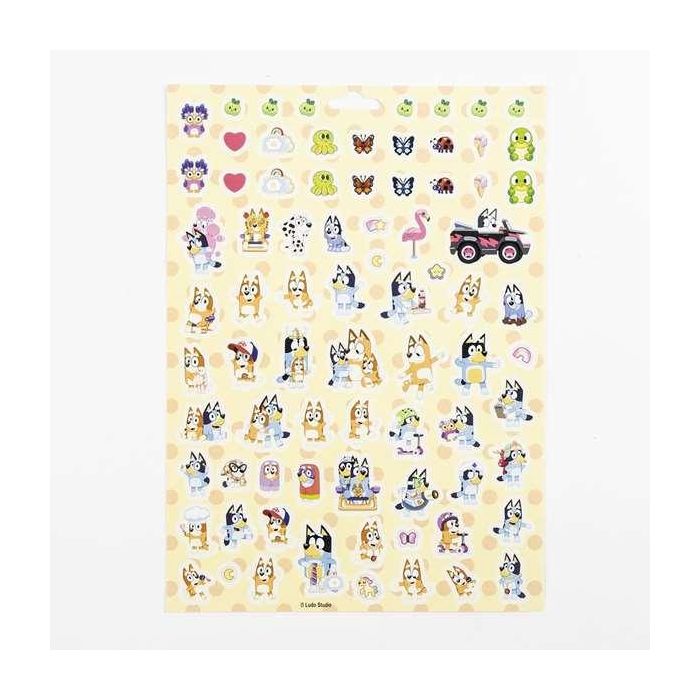 Cerdá Pack de Pegatinas Infantiles Bluey, Set de Adhesivos Decorativos, 18x25 cm, Color Azul, para Niños +3 Años 4 Cerdá Pack de Pegatinas Infantiles Bluey, Set de Adhesivos Decorativos, 18x25 cm, Color Azul, para Niños +3 Años 4
