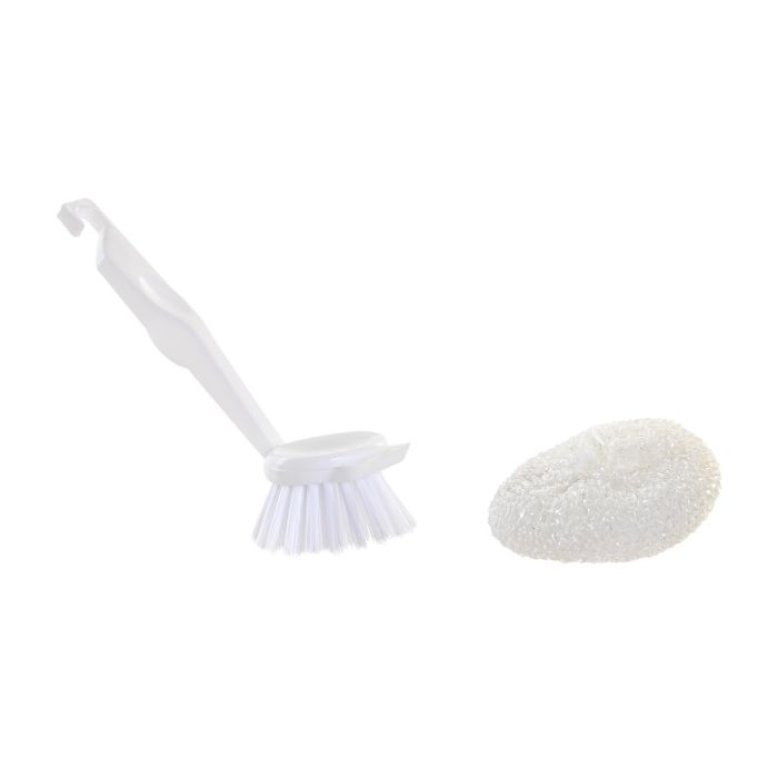 DKD Home Decor Dosificador Gres Abs Pp Gris Blanco 12.5 x 9.5 x 18.5 cm (4 Unidades) 400 ml 3