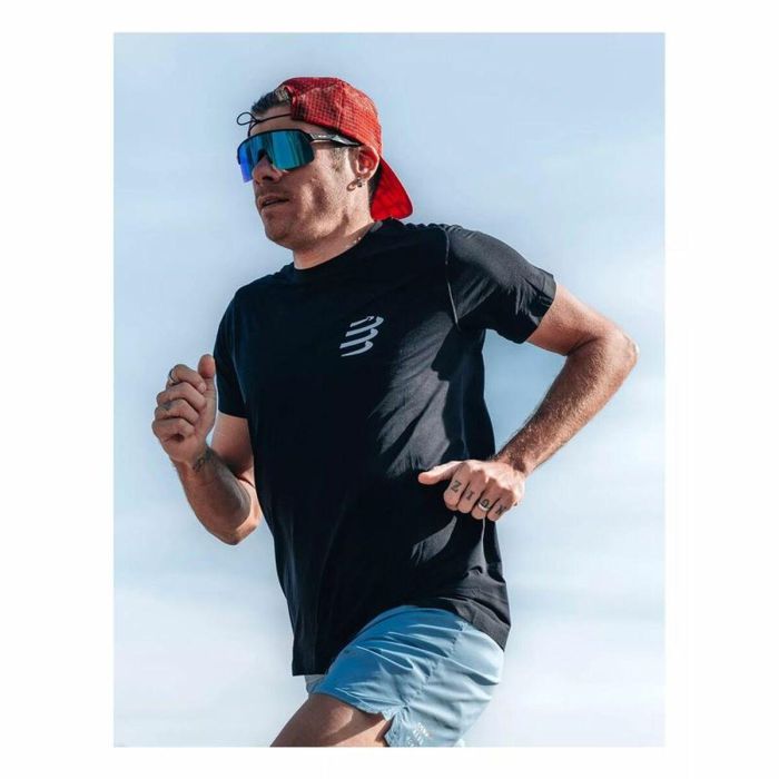 Camiseta de Manga Corta Hombre Compressport Performance Negro 2