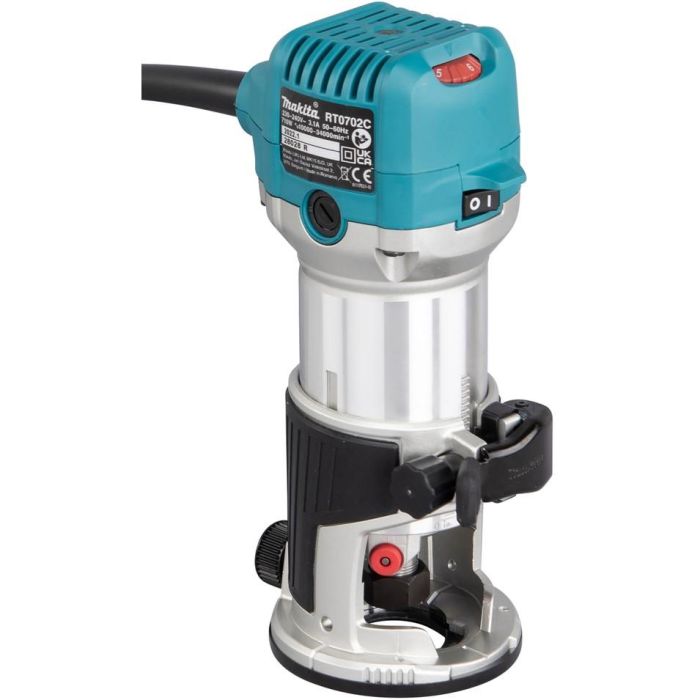 Makita RT0702CX2J Multifunktionsfräse, 34000 RPM, 710W, Velocidad Ajustable 10 Makita RT0702CX2J Multifunktionsfräse, 34000 RPM, 710W, Velocidad Ajustable 10