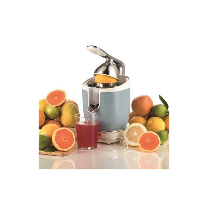 Ariete 413/05 Exprimidor Vintage Azul para Zumos Saludables con Mango a Presión y Doble Cono 1 Ariete 413/05 Exprimidor Vintage Azul para Zumos Saludables con Mango a Presión y Doble Cono 1