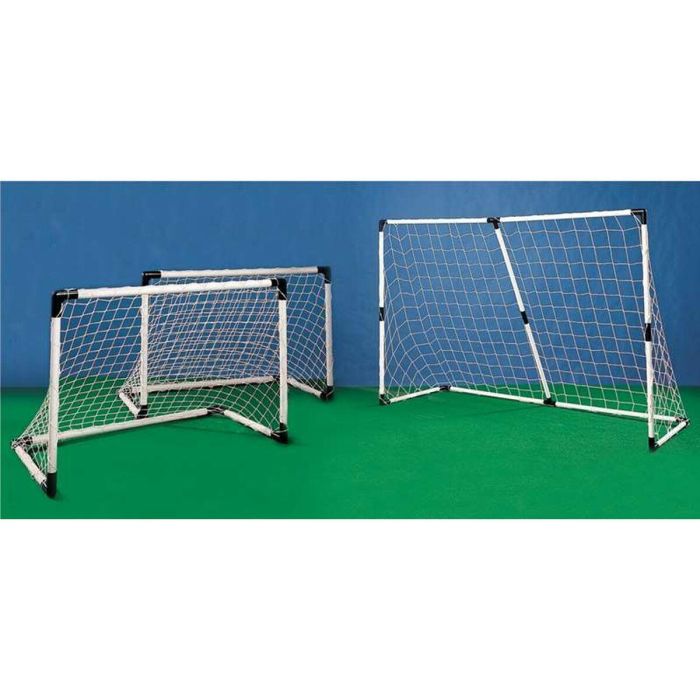 Mondo Jaula de portería de fútbol FIFA World Cup 2018 Grande Modular 2 en 1 con 2 Mini Goles y Balón PVC 4