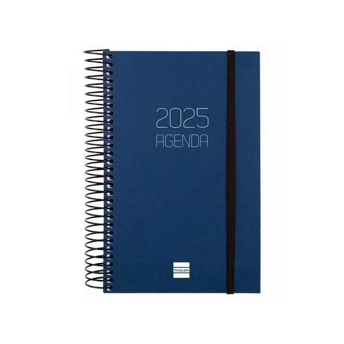 Finocam Agenda Anual Opaque Espiral E5-117x181 mm 1Dp Azul 2025 Finocam Agenda Anual Opaque Espiral E5-117x181 mm 1Dp Azul 2025