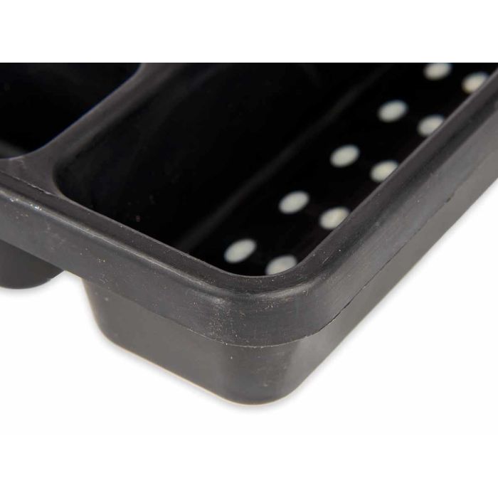 Kinvara Cubertero de Plástico 5 Departamentos, 22.5x4.5x32 cm, Blanco/Gris/Negro (24 Unidades) 3