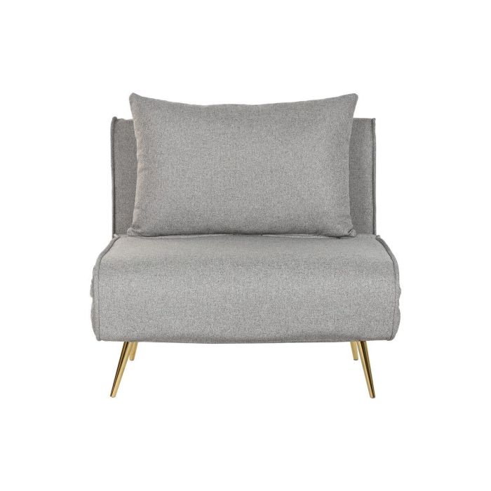 DKD Home Decor Sofá Cama Scandi Gris Poliéster/Metal 90 x 84 x 90 cm 1 DKD Home Decor Sofá Cama Scandi Gris Poliéster/Metal 90 x 84 x 90 cm 1