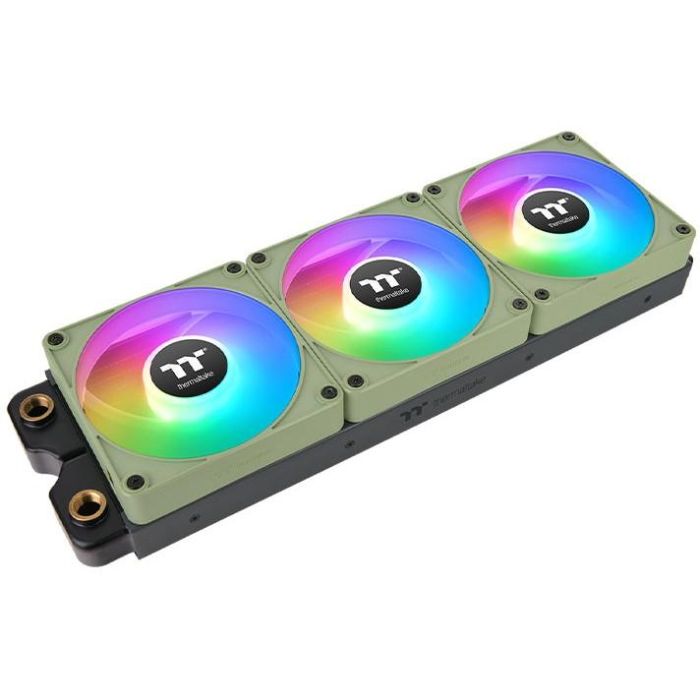 Thermaltake CL-F198-PL12MG-A Ventilador de Carcasa para Ordenador 12cm Verde, 3 Unidades, 65.82 CFM, Rodamiento Hidráulico 2 Thermaltake CL-F198-PL12MG-A Ventilador de Carcasa para Ordenador 12cm Verde, 3 Unidades, 65.82 CFM, Rodamiento Hidráulico 2