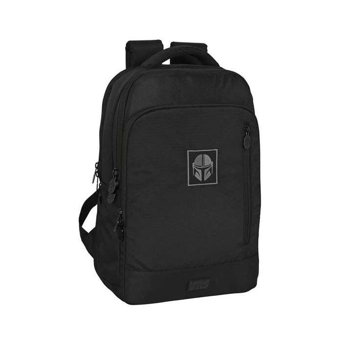 Mochila para Portátil y Tablet con Salida USB The Mandalorian Negro