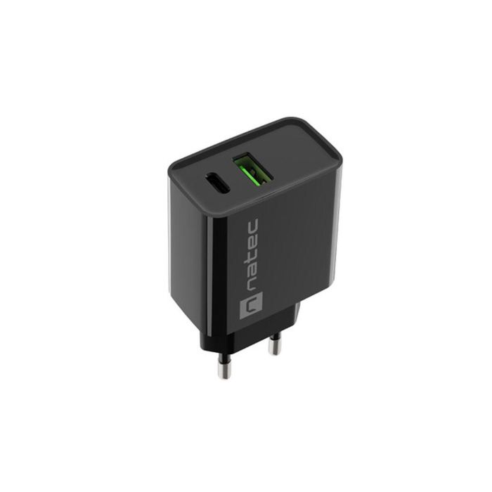 NATEC Cargador RIBERA Universal Interior Carga Rápida USB-C Negro 1