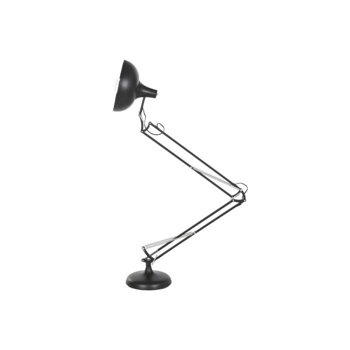 DKD Home Decor Lámpara de Pie Moderna Flexo Negro Metal E27 50W 170 cm Alto Desmontable 6