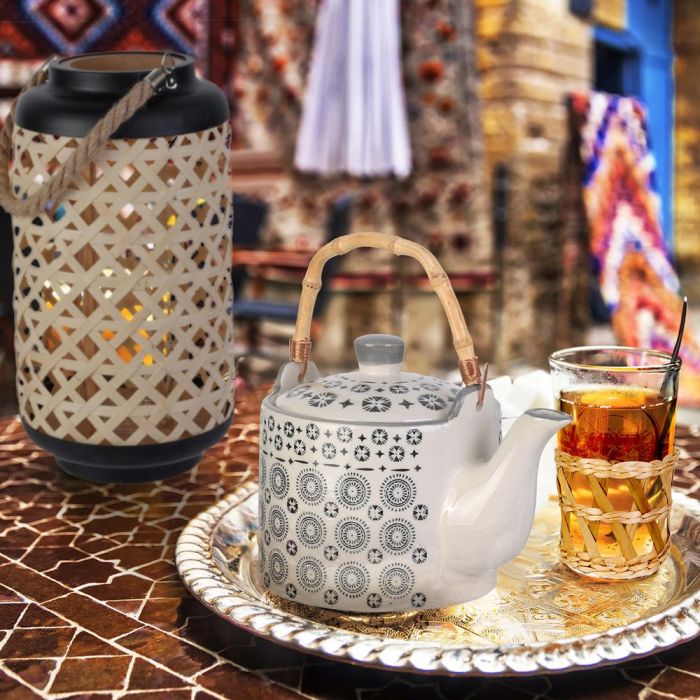 Home Deco Factory Farolillo Mirage Diámetro 21 cm Altura 38.5 cm Material Trenzado Iluminación Tenue 4