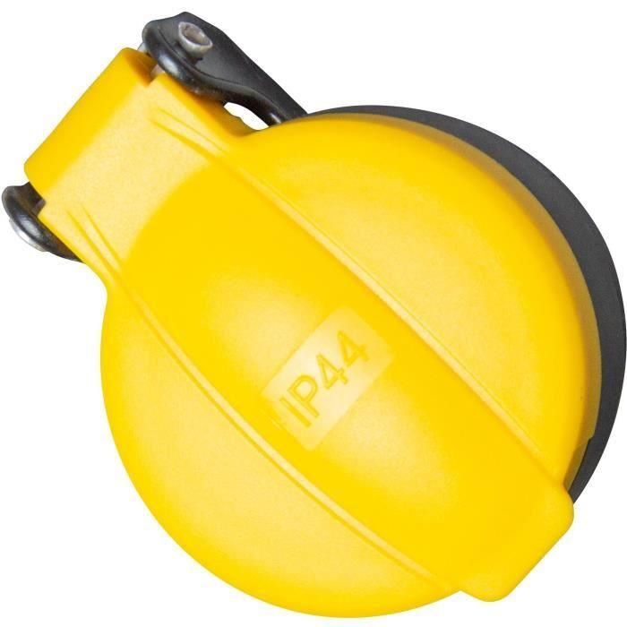 I-Watts HO5VV-F3G1.5 Cable de Extensión 50m 3x1,5mm, 3680W Máx. Desenrollado, Protección Infantil, Aprobado NF 2