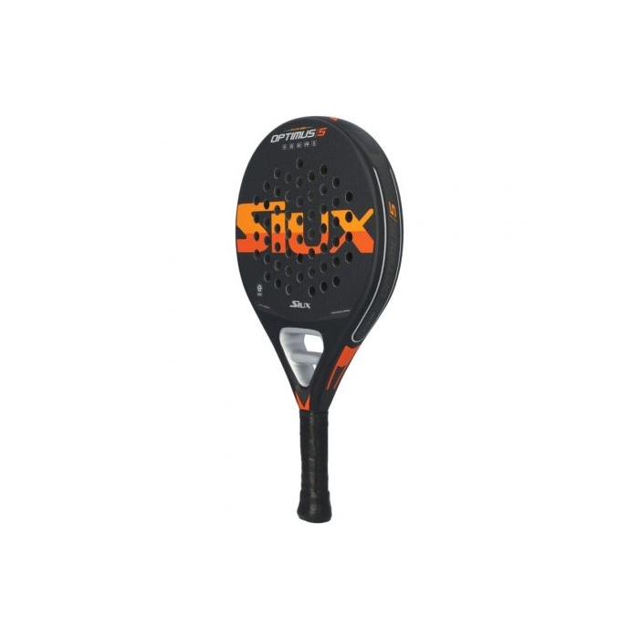 Pala de Pádel Siux Optimus 5/ Negra y Naranja 1 Pala de Pádel Siux Optimus 5/ Negra y Naranja 1