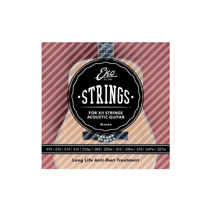 EKO Juego Acústica Bronze 80/20 Light (12St,) 10-47 Cuerdas 0 EKO Juego Acústica Bronze 80/20 Light (12St,) 10-47 Cuerdas 0