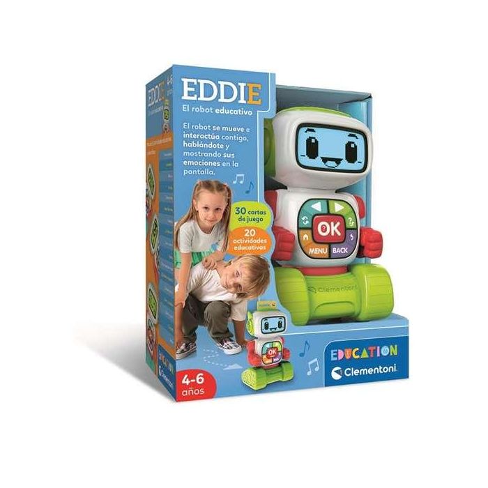 Robot educativo eddie. pantalla lcd para enseñar letras,numeros y emociones. 20x25x10,5 cm 0 Robot educativo eddie. pantalla lcd para enseñar letras,numeros y emociones. 20x25x10,5 cm 0