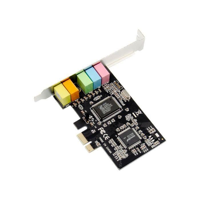 MicroConnect MC-CMI6CH-PCIE Tarjeta de Sonido PCIe 5.1 Canales para PC Escritorio Audio Envolvente Alta Calidad 1