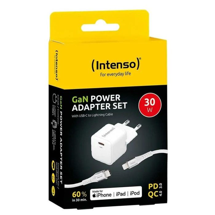 Cargador de Pared INTENSO W30C Blanco 30 W 1