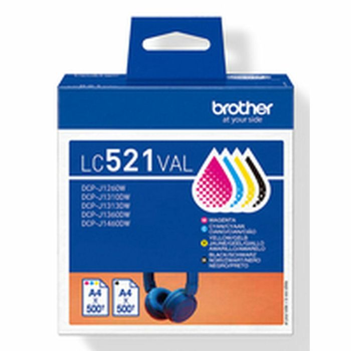 Brother Tinta Pack 4 Colores BK-C-M-Y para DCP-J1260W, J1310DW, J1360DW