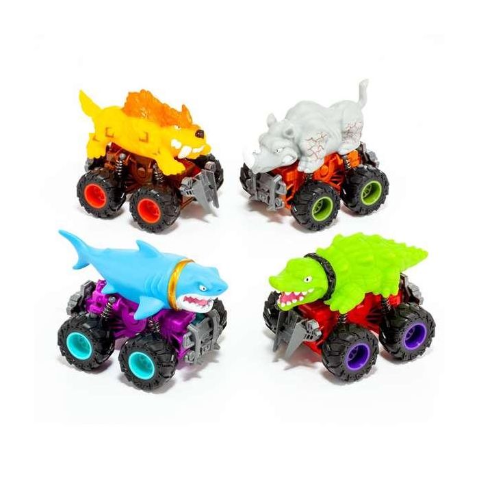 Vheiculos friccion animale beast wheels. 15x5 cm - modelos surtidos 6