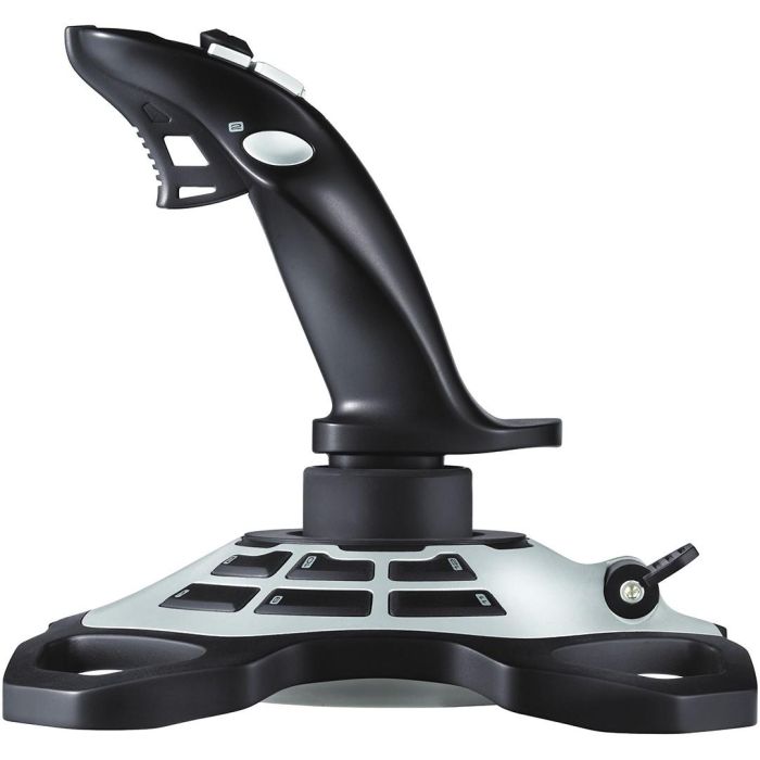 Logitech Extreme 3D Pro S Joystick de 12 Botones USB, Manija Giratoria para Control de Alta Precisión, PC y Mac 3