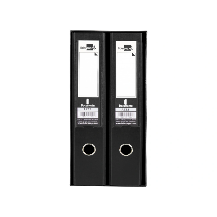 Liderpapel Archivador Folio 2 Anillas Mecanismo de Palanca 75mm Negro 4 Liderpapel Archivador Folio 2 Anillas Mecanismo de Palanca 75mm Negro 4