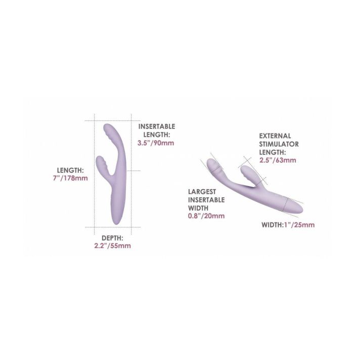 Vibrador Doble Estimulación Svakom Lila 6 Vibrador Doble Estimulación Svakom Lila 6