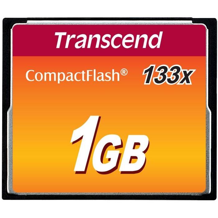 CARD CF 1GB Transcend MLC Speicherkarte 133x